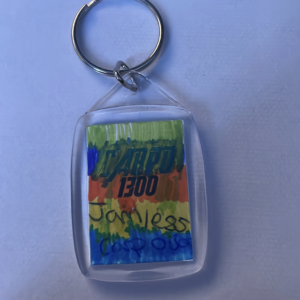 Carpo1300 CUSTOMISED White/Navy/Sky Branded Keyring